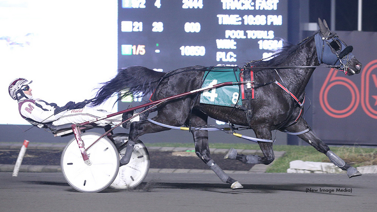 Saulsbrook Ian and driver Doug McNair winning at Woodbine Mohawk Park