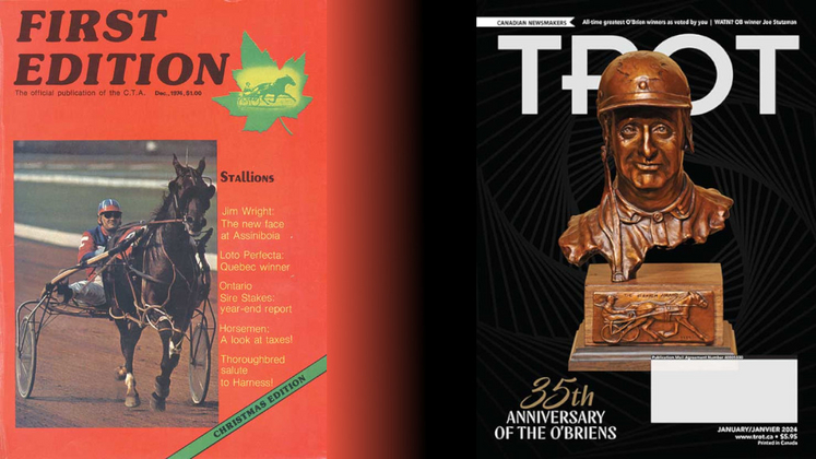 Trot Magazine covers from 1974 and 2024