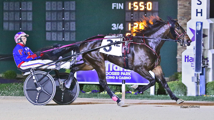 A Blue Million winning at Hoosier Park