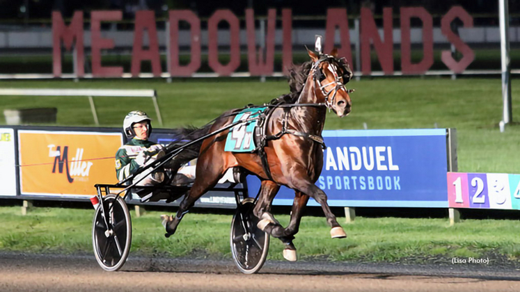 Karl winning at The Meadowlands