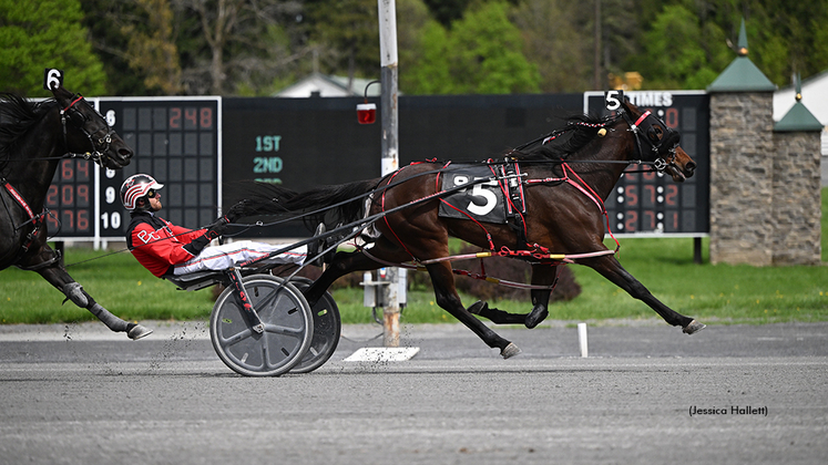 Lady Saturn winning at Saratoga Raceway