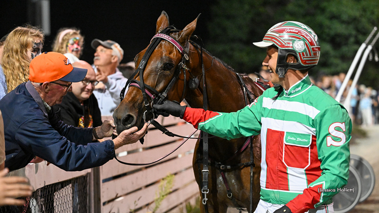 Covered Bridge meets the fans after winning the 2024 Gold Cup & Saucer