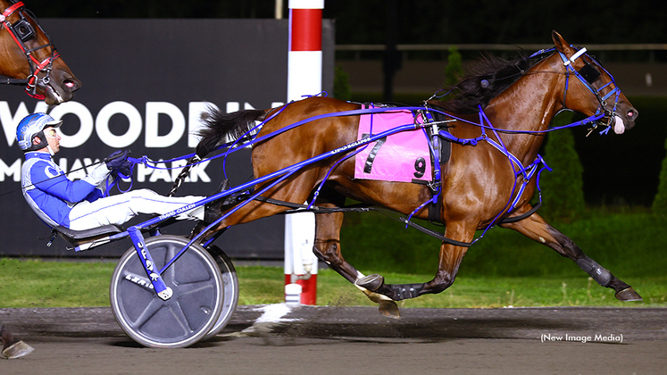 Tells On A Roll winning at Woodbine Mohawk Park