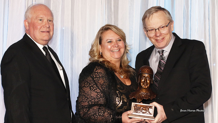 Multiple O'Brien Award-winning breeders Bob McIntosh (right) and Al McIntosh