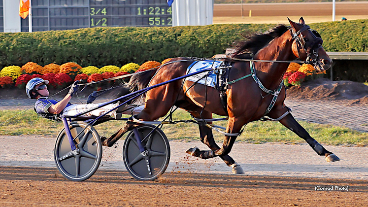 Captain Albano, winning the Little Brown Jug