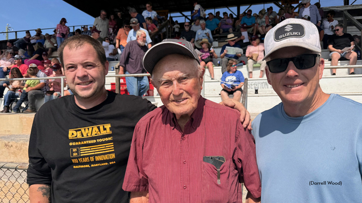 William Fletcher (middle) at Shenandoah Downs