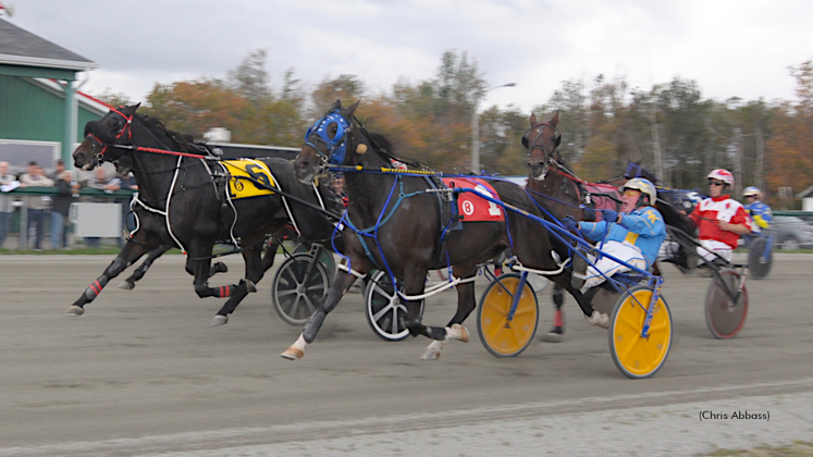 Hugh Heff (6) winning at Northside Downs