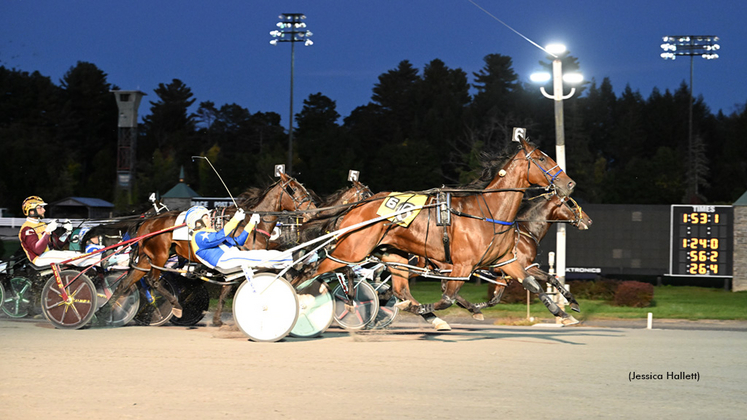 Slip The Hundy N winning at Saratoga Raceway