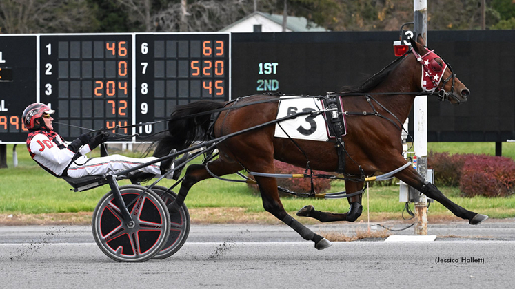 Laurie Lee winning at Saratoga Raceway