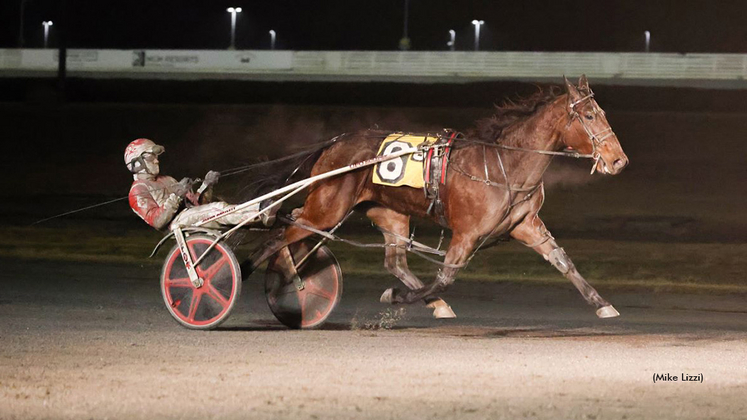 Walkin On Sunshine winning at Yonkers Raceway