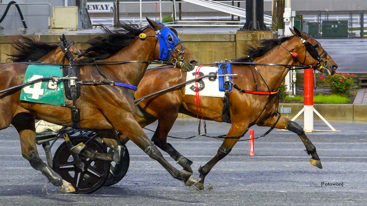 Muscle Dynasty winning at Harrington Raceway