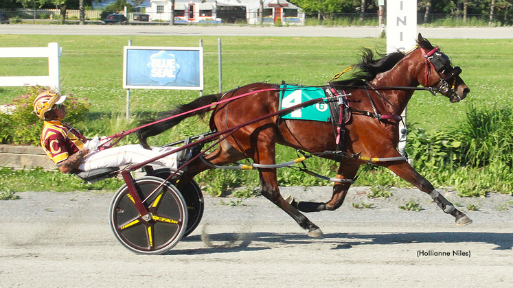 Lysiun winning at Bangor Raceway