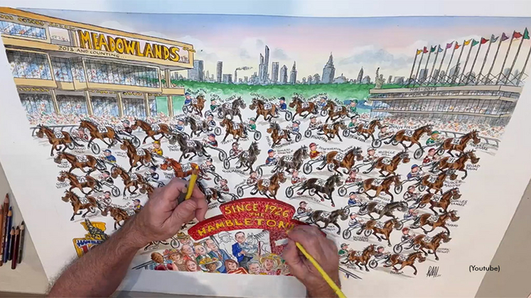 Remi Bellocq's Hambletonian art