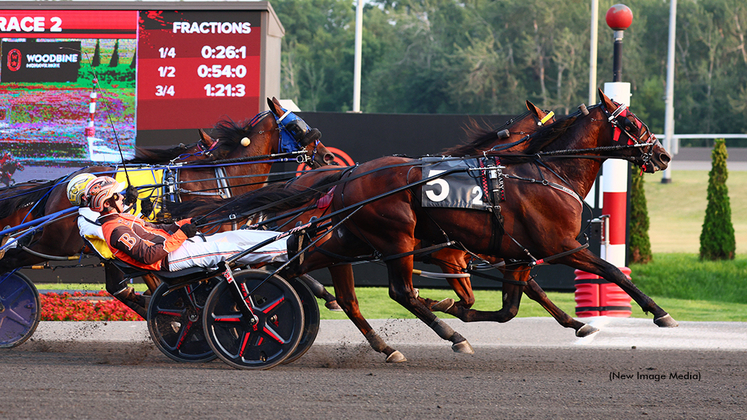 Ervin Hanover winning at Woodbine Mohawk Park