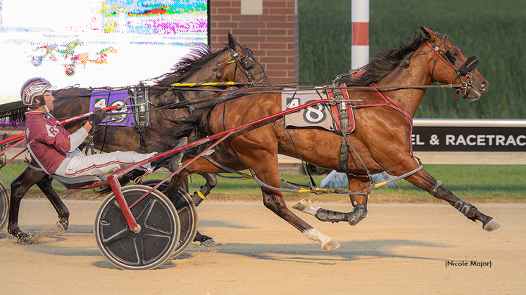 Wild About Me winning at Running Aces