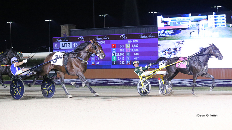 Periculum and Lexus Kody in a Caesars Trotting Classic dead heat