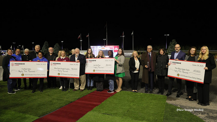 2025 Breeders Crown Charity Challenge cheque presentations