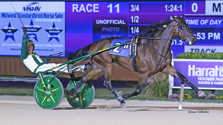 On To Norway winning at Hoosier Park