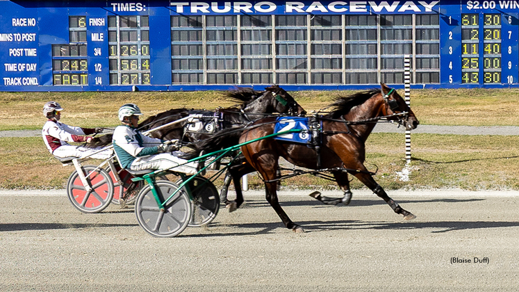 One Wicked Man winning at Truro Raceway
