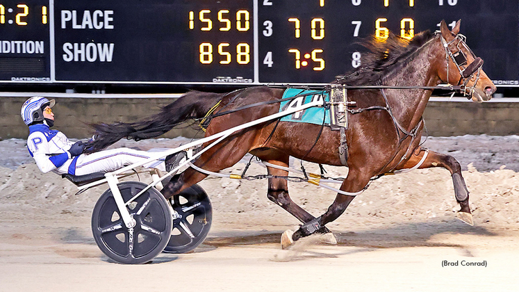 Warraweeforlaura winning at Dayton Raceway