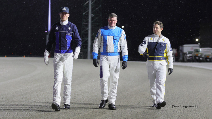 Daryl Thiessen, Travis Henry and J.R. Plante at Woodbine Mohawk Park