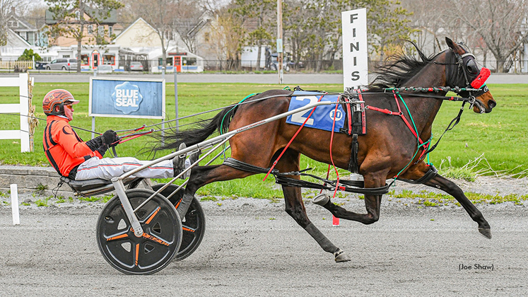 Bare Bone winning at Bangor Raceway
