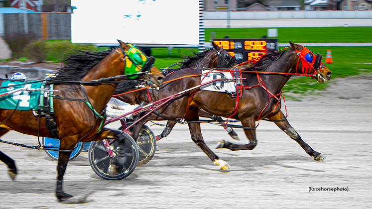 Harborlite Ambrose winning at Western Fair Raceway