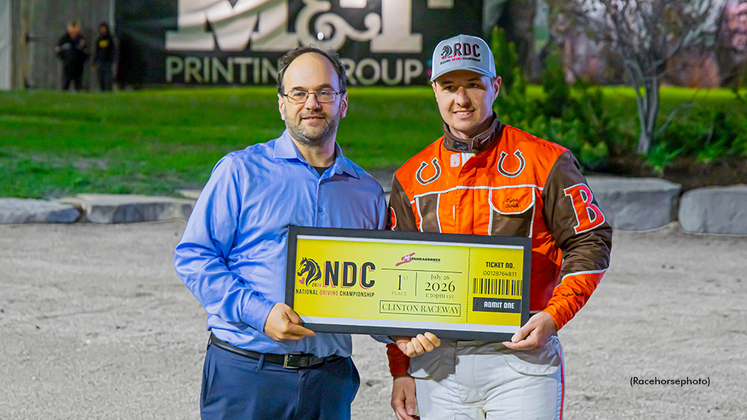 Tyler Borth receives a golden ticket from Darryl Kaplan