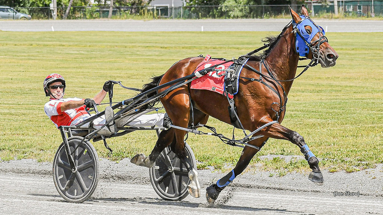 Real Horrorshow winning at Bangor Raceway