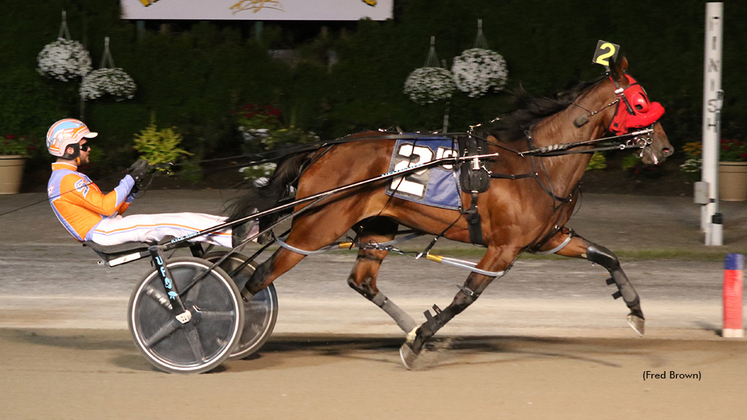 Soft Shot winning at Tioga Downs