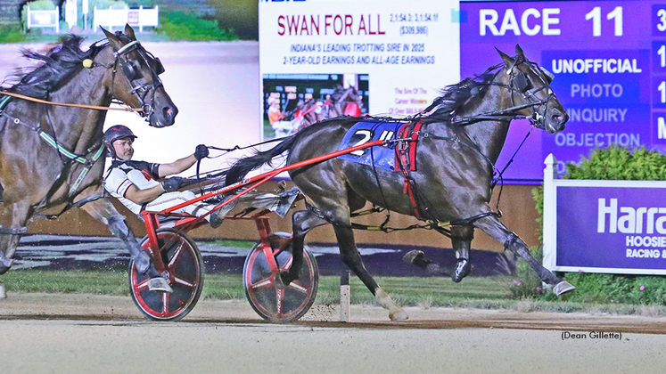 Somemore Blue winning at Hoosier Park
