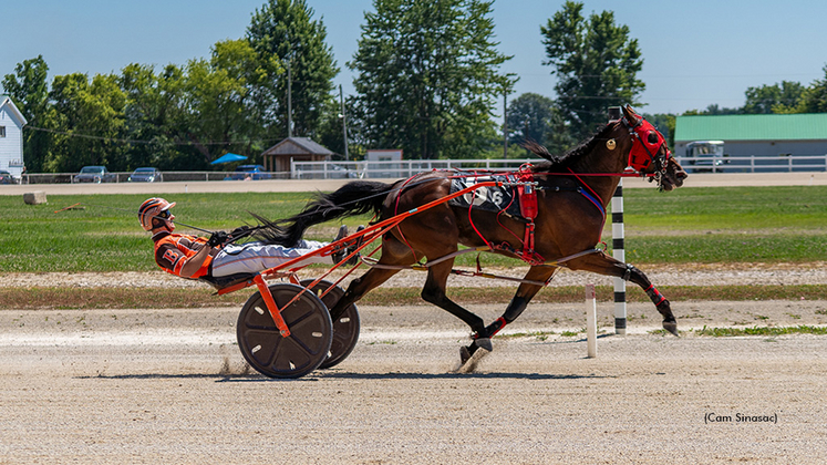 TH Check Me Out winning at Dresden Raceway