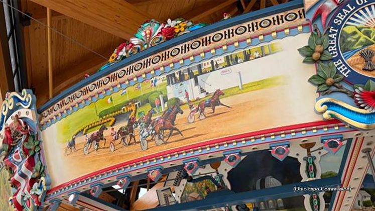 The Little Brown represented on the new Ohio State Fair Carousel