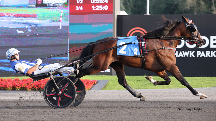Unstable Genius winning at Woodbine Mohawk Park