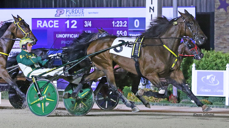 On To Norway winning at Hoosier Park
