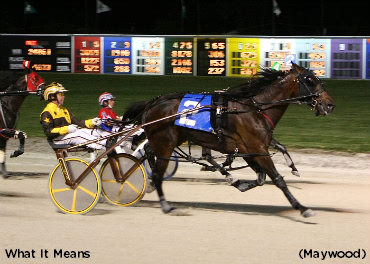 What It Means In Maywood Pace Stunner